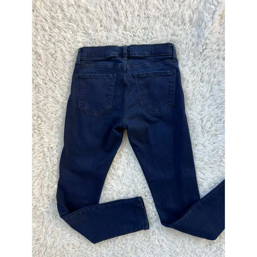 Banana Republic Skinny Fit‎ Dark Blue Denim Jeans Mid Rise Petite 26/2 EUC
